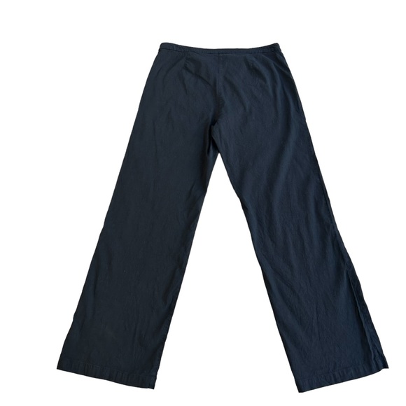 Eileen Fisher Black Pants Size 14 - Organic Linen Blend - Straight Leg, Size Zip - Picture 11 of 15